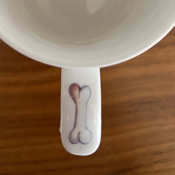 KINGSBURY Fine Bone China Mug Coffee Three Dogs Bone Ball Motif Dog Lover Gift - Picture 8 of 13